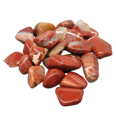 Bulk Buy 500g Stripped Red Jasper Quartz Crystal Tumble Stone 20 - 30mm