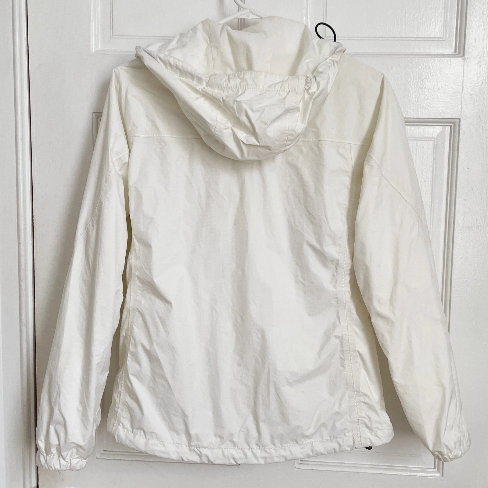 OFF WHITE Giacca con cappuccio Nike ACG Windbreaker FITSTORM 3 strato esterno vintage off bianca cerniera S
