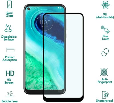 Full Screen Cover Motorola 2021 G Stylus,20 Pro Tempered Glass Screen Protector