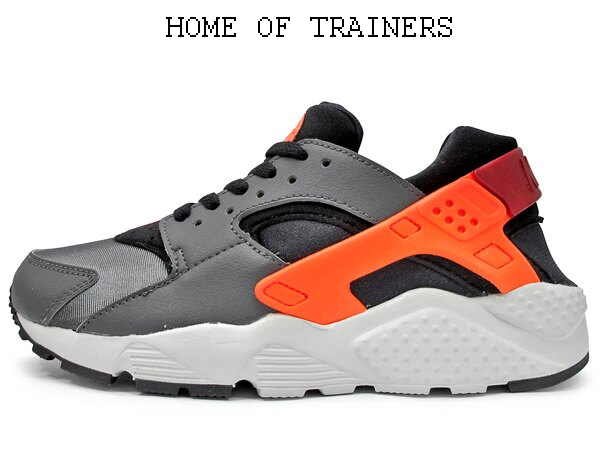 nike huarache grey orange
