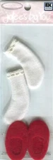 Her Socks, scrapbook embellishment Jolee's by You JJFA005