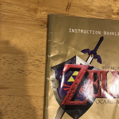 The Legend of Zelda Ocarina of Time Manual de instrucciones Folleto Nintendo 64 N64 - Imagen 3 de 4