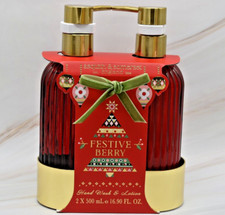 ASQUITH  SOMERSET Festive Berry Hand Wash  Hand Lotion Set 2 x 16.9 oz