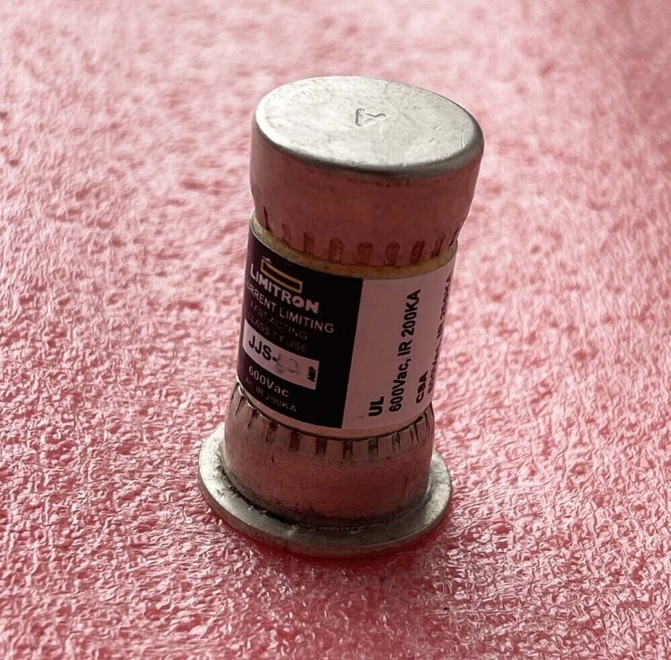 Fusibile Limitron Class T Fusibile Bussmann JJS-60 Class T FAST-ACTING 600V - Originale, Per Protezione Circuiti Fusibile Limitron Class T Rapido - Foto 2