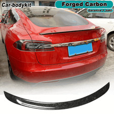 Forged Carbon Heckspoiler Lippe Kofferraum Spoiler Passt für Tesla Model S 12-19