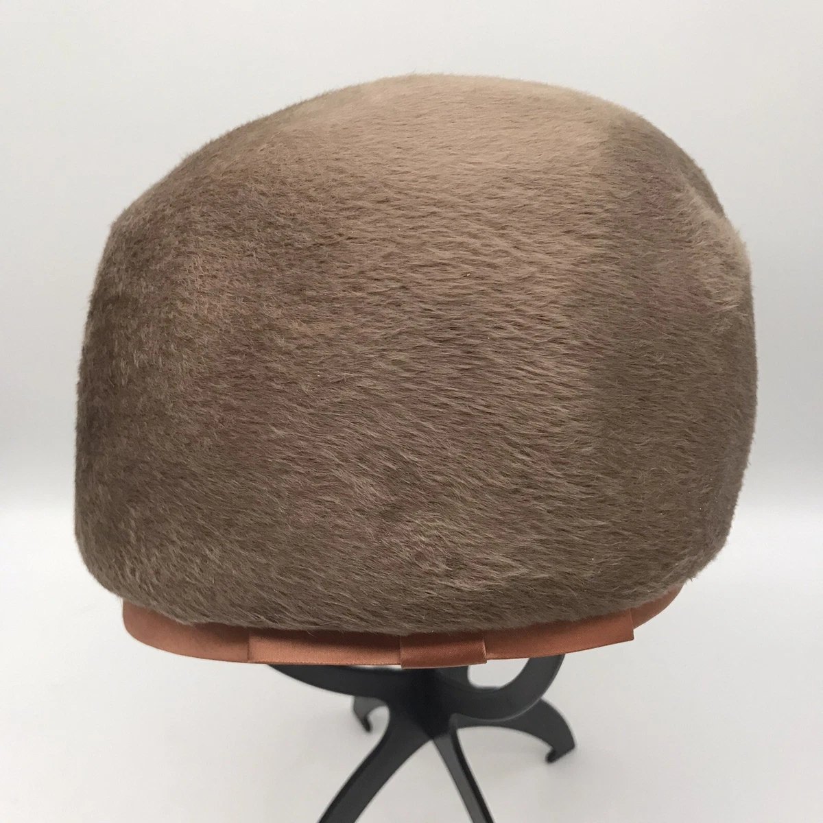 Da Me Womens Wool Hat Brown Faux Fur Trim Vintage Cloche Style Made in Italy Cloche Brown 100% Wool Hats for Women for sale | eBay main image 2