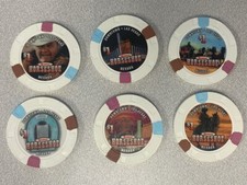 1 Set of 6 Chips from the Horseshoe in Downtown Las Vegas 2004 OOP