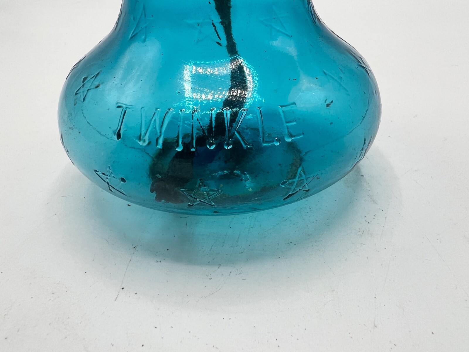 Vintage P & A MFG Acorn Blue Twin Miniature Oil Hurricane lamp eBay