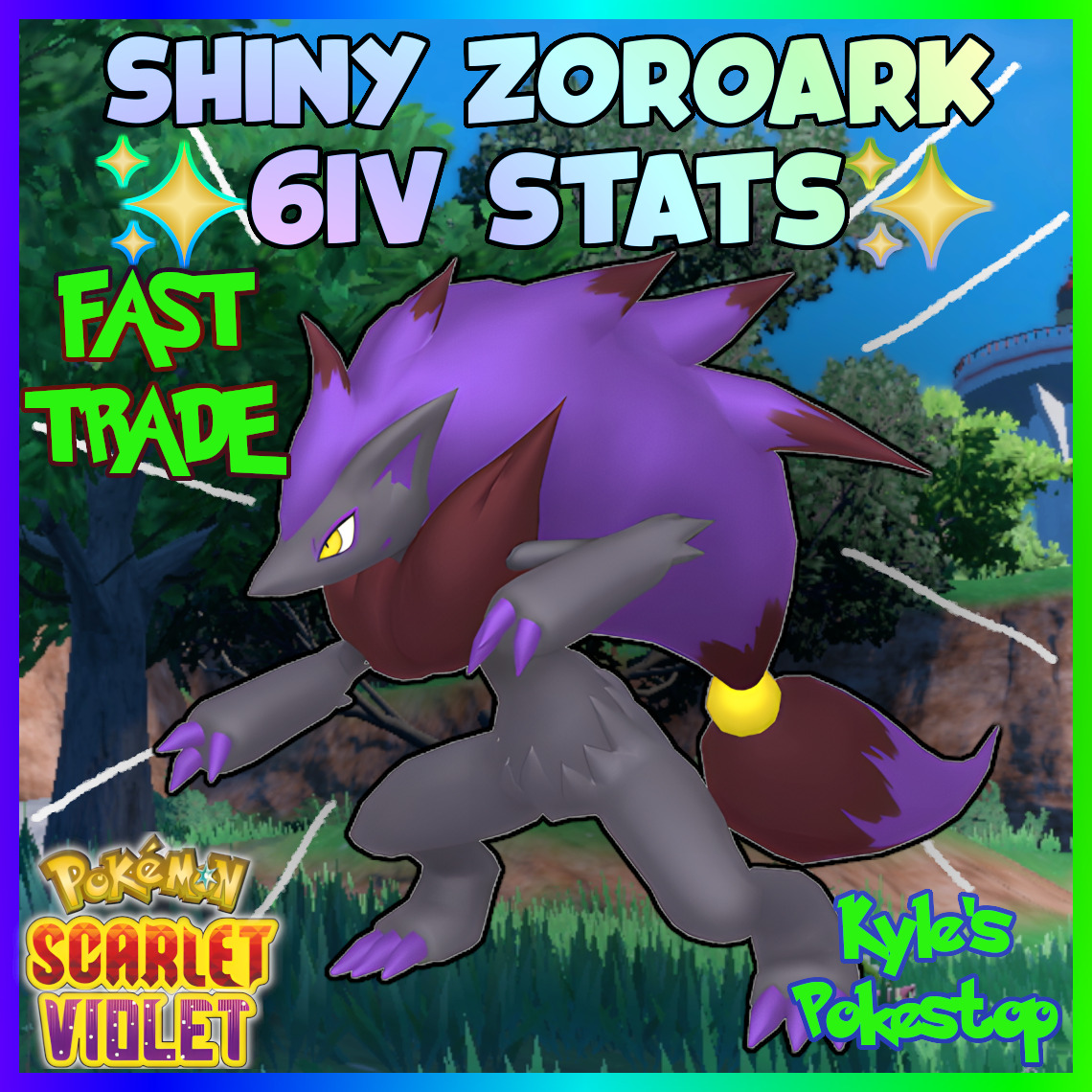 🌟Zekrom Shiny non shiny Best Stats Pokemon Sword and Shield Home🌟