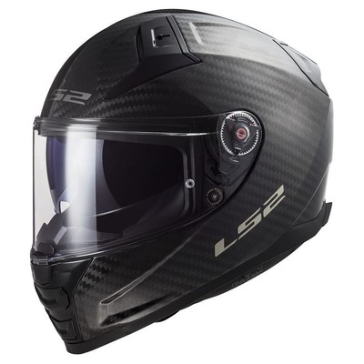 LS2 FF811 Vector II Plain Carbon Integralhelm Motorradhelm gratis dunkles Visier