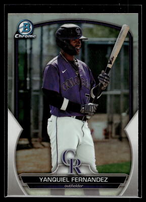 Yanquiel Fernandez 2023 Bowman Chrome Draft Refractor Card  #BDC-61