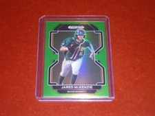 2022 Panini Prizm Draft Picks Prizms Lime Green 09/75 Jared McKenzie