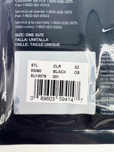 NEW! Nike Silicone Swim Cap Solid Black One Size Fits Most FREE SHIPPING! - Picture 4 of 4