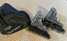 Blade Runner Abec 1 XTR Rollerblades Size 5 Gray, Blue, Black
