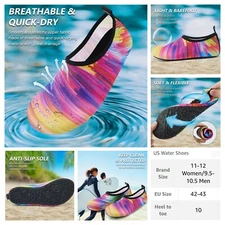 Water Sand Quick-Dry Swim Beach Barefoot Yoga Exercise Socks/Shoes Unisex 