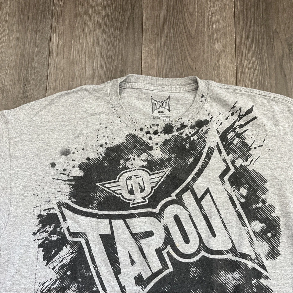 Tapout Mens 2XL T Shirt Gray Short Sleeve Graphic - Image 3 of 4