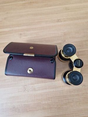 Bresser Theater Fernglas Schwarz mit Gold 3 x 27 Sehr Gut Zustand