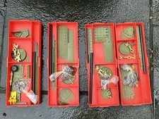 Vintage job lot of Four Trays Of Meccano Parts Spares various bits