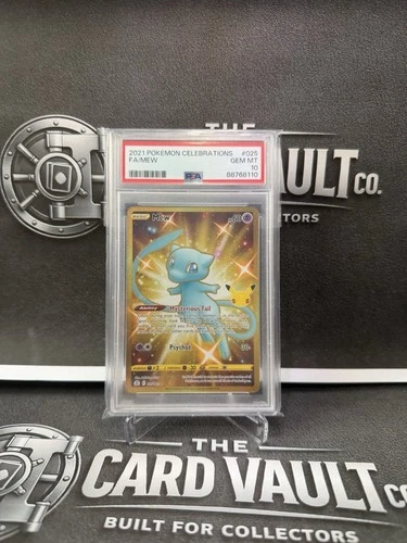 Pokemon TCG - Mew (Secret) Celebrations 025/025 Holo Secret Rare Gold PSA 10