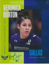 VERONICA BURTON Signed 8.5x11 Photo Signed REPRINT Basketball WNBA Dallas Wings