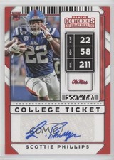 2020 Panini Contenders Draft Picks College Ticket Scottie Phillips #203 Auto 0b5