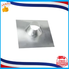 4 in. Aluminum Code Cap Base Vent Pipe Flashing easily adheres clay-tile roofing