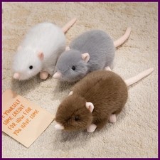 32cm New Mini Soft Plush Simulation Mouse Plushie Doll Stuffed Rat Plush Animal