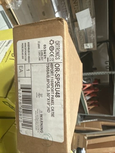 Ortronics OR-SP5EU48 Cat5e 48-Port 1U Universal Patch Panel NEW ~STSI
