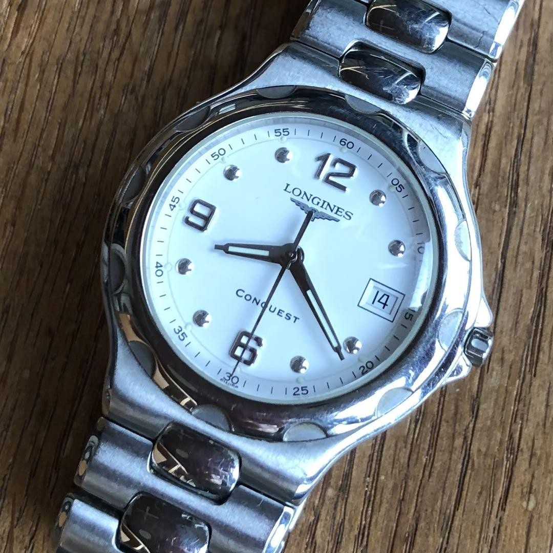 Longines Conquest Mens Stainless Steel Watch New or Pre-Owned