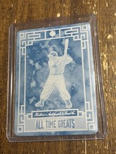 Larry Doby 1/1 2024 Historic Autograph Auto Cyan Printing Plate Card