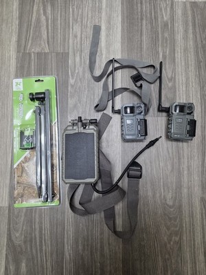 (3) SPYPOINT LINK MICRO LTE Trail Camera  Gray with Mount Combo for Hunting