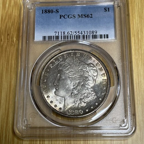 1880-S $1 Morgan Silver Dollar PCGS MS62