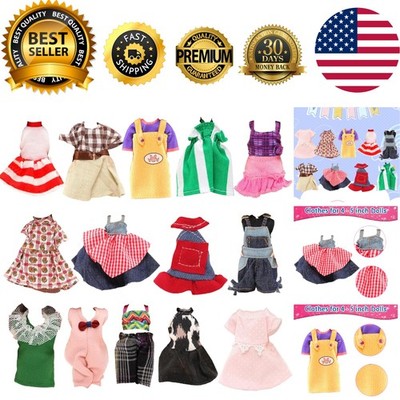 6pcs 4 inch Doll Clothes Fashion Dresses Outfit for 4 inch & 5 inch Dolls