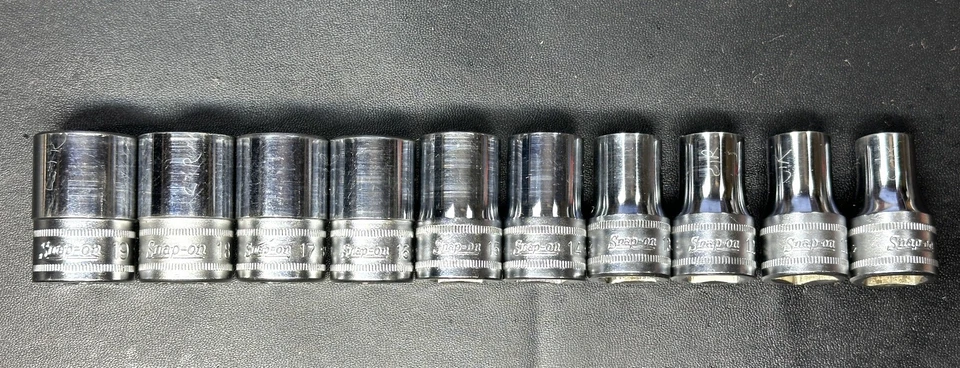 SNAP ON  10-Pc 1/2" Drive 12-Pt Metric Flank Drive® Shallow Socket Set (10-19) - Image 3 of 4