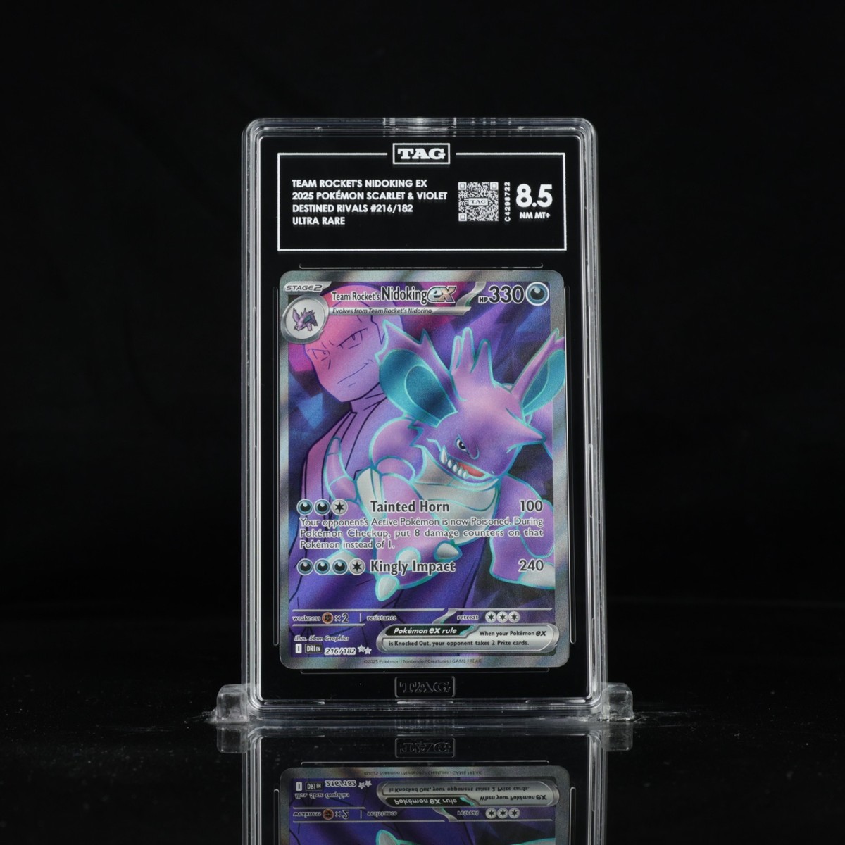 Team Rocket's Nidoking ex 216/182 Sv10: Destined Rivals Holo for