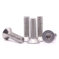 1/4-20 x 1/2 inch Flat Head Socket Cap Screws 25 PCS, Countersunk Head, Allen...