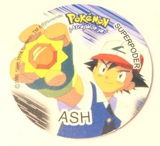 Tazos POKEMON SABRITAS ASH NOS Mint 1995 '96 '98 Nintendo Mexico Cups Taps Pog