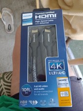 Philips 10ft Elite Premium Highspeed HDMI Cable 4k with Ethernet 10 Feet