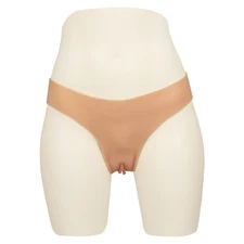 Black Friday! Realistic Silicone Fake Vagina Panties for Crossdress Cosplay S/M
