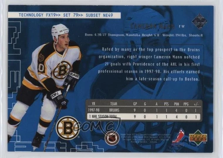 1998-99 Upper Deck UD3 New Era Cameron Mann #79 - Image 2 of 2