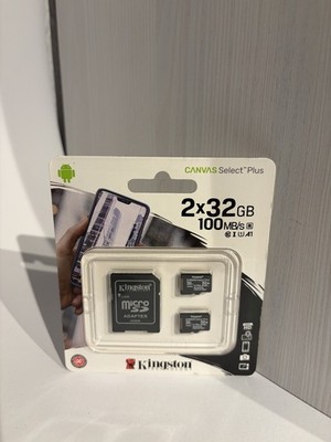 Kingston Micro SD Karte SPEICHERKARTE 2 x 32GB  MicroSD Memory Card / Neu