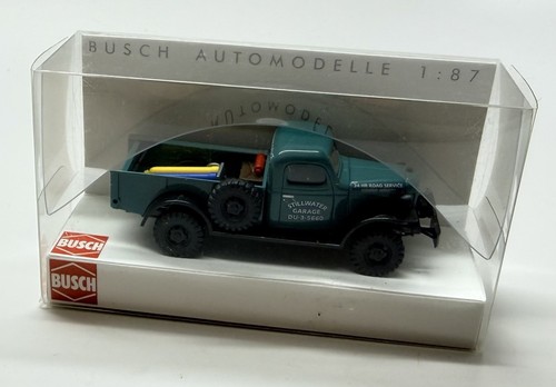 Busch 44009, Dodge Power Wagon, vehículo de servicio Stillwater Garage, escala 1/87 HO | Zustand: New
