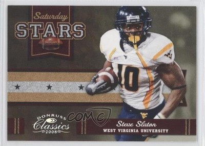 2008 Donruss Classics Saturday Stars Silver 76/250 Steve Slaton Rookie RC 0l1