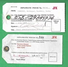 United Nations diplomatic pouch tags
