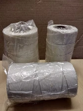 lot of 3 rolls waxed polyester #9 cord 175 yards per roll lacing cord