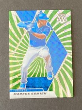 Marcus Semien 2021 Mosaic Green Swirl RC #ed 9/11