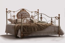 Luxus Betten Metallbett Modell Chateau mit Polster B 180cm Collection Rita Sibbe