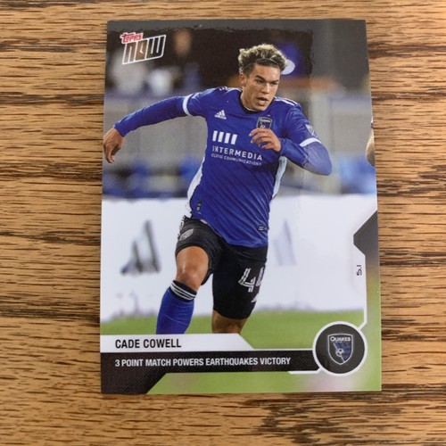 Cade Cowell – Cade Cowell - 2021 MLS TOPPS NOW® Card 16 - Print Run: 977