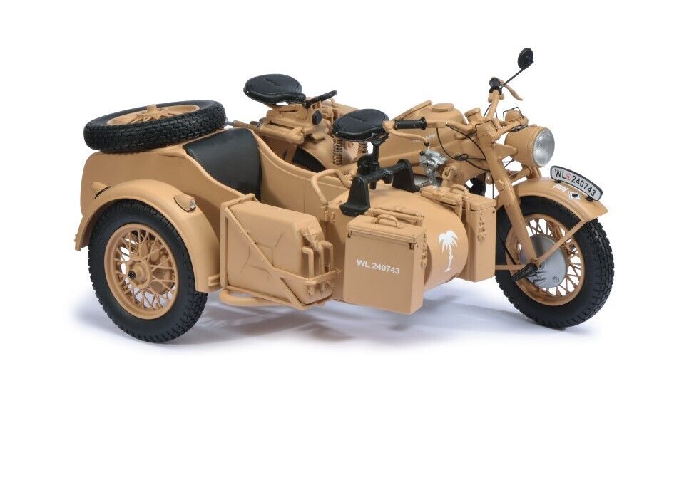 06614 Schuco 1:10 Zündapp KS 750 mit Beiwagen Afrikakorps 06614 Schuco 1:10 Zündapp KS 750 mit Beiwagen Afrikakorps