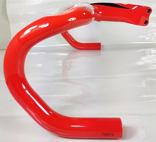 3K carbon integrated handlebar stem 420mm x 110mm RED ERGO road cycling climax - Picture 5 of 9